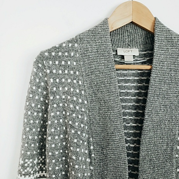 LOFT Gray Cardigan | Small - Picture 2 of 6